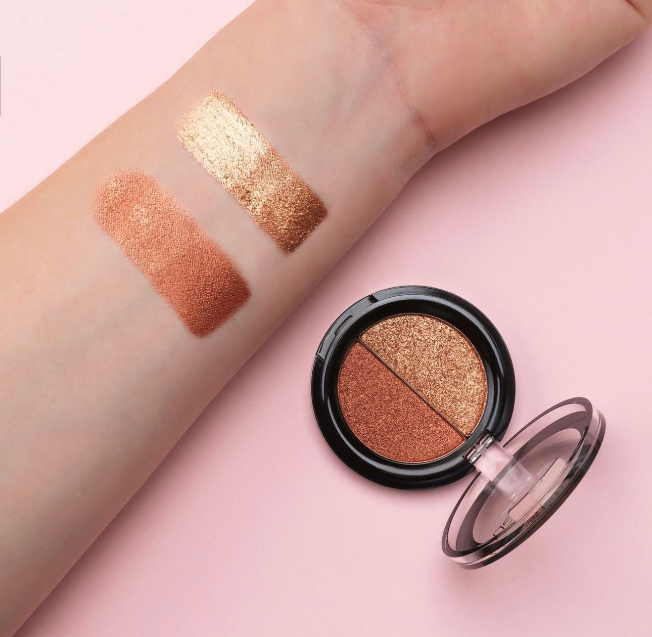 Dúo de sombras de ojos en polvo aden Shine