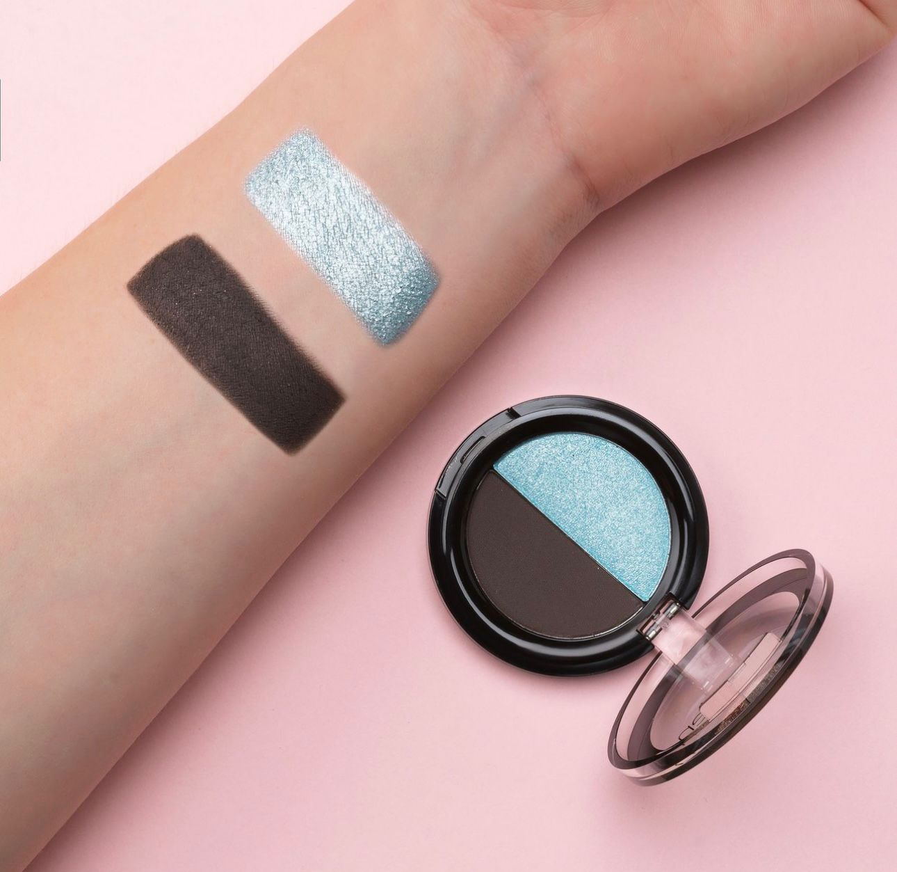Dúo de sombras de ojos en polvo aden Shine