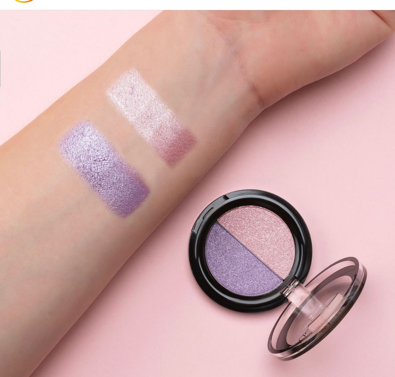 Dúo de sombras de ojos en polvo aden Shine