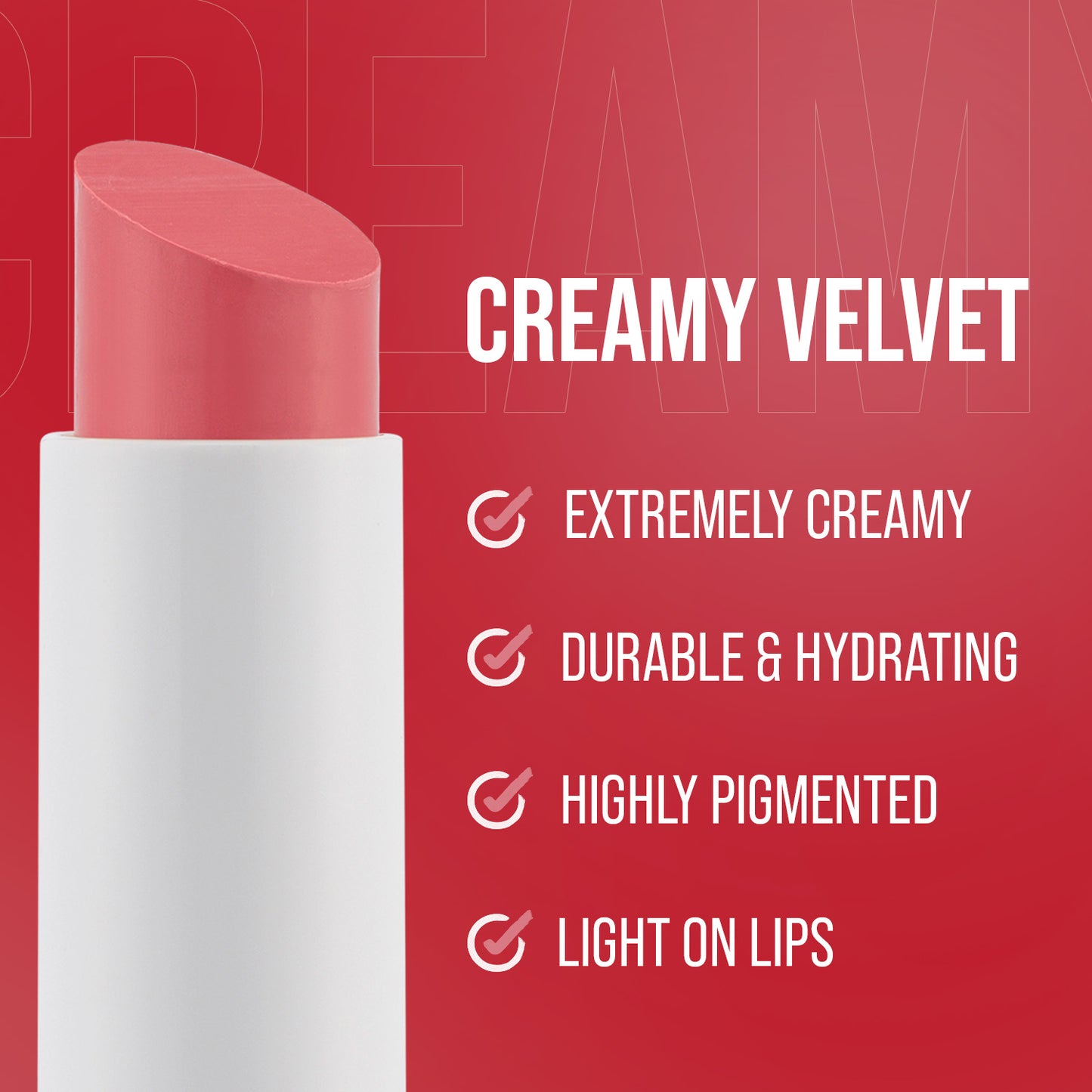 Lápiz labial cremoso aterciopelado de Aden