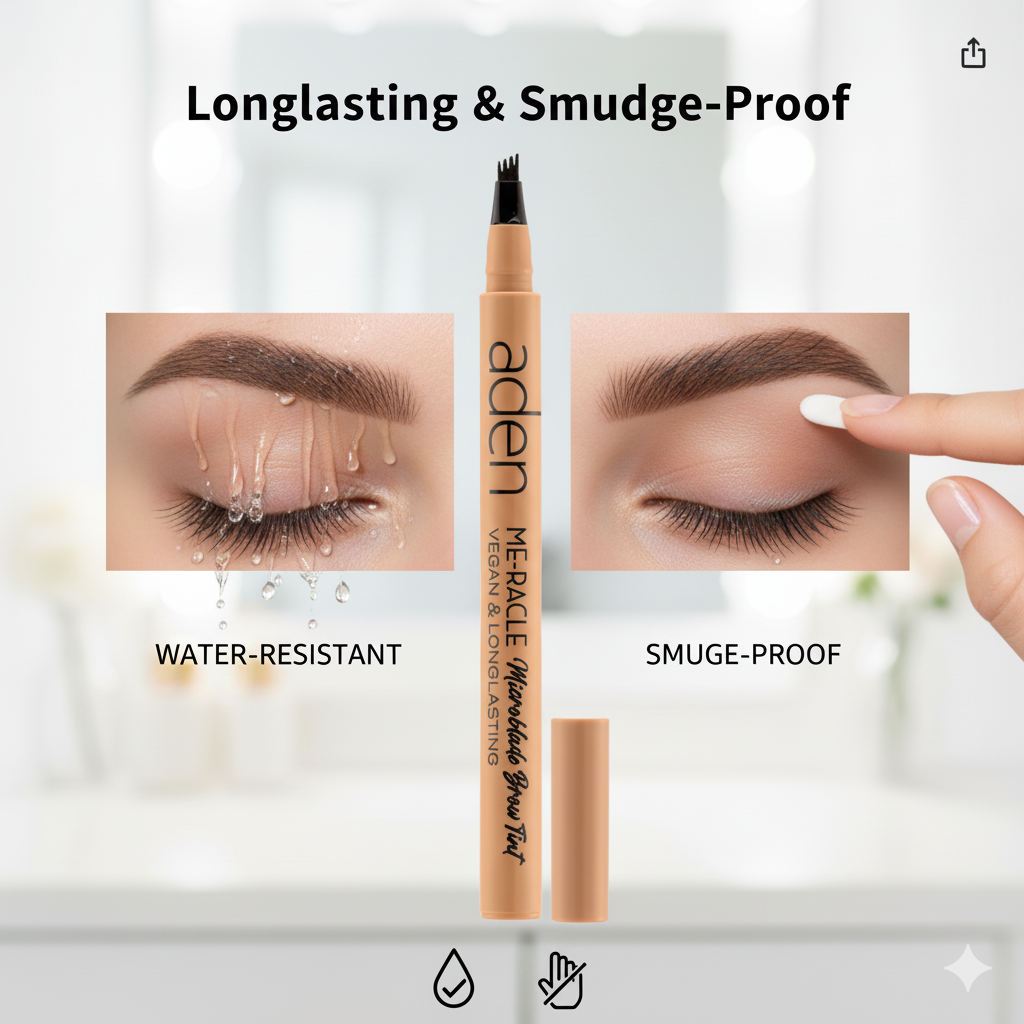 Tinte para cejas Aden: acabado natural y duradero. Fabricado en Italia.