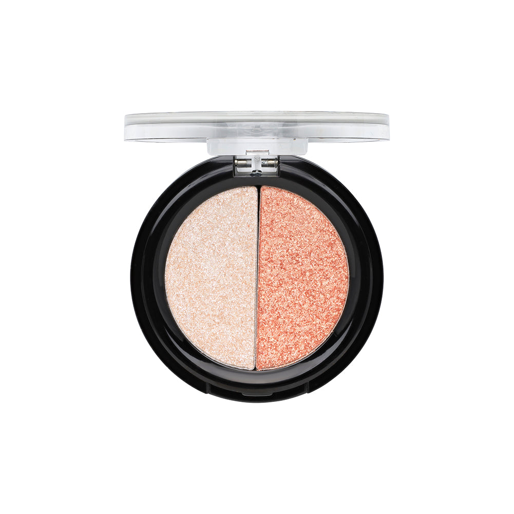 Dúo de sombras de ojos en polvo aden Shine