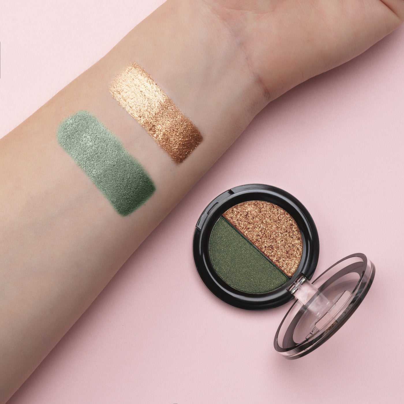 Dúo de sombras de ojos en polvo aden Shine