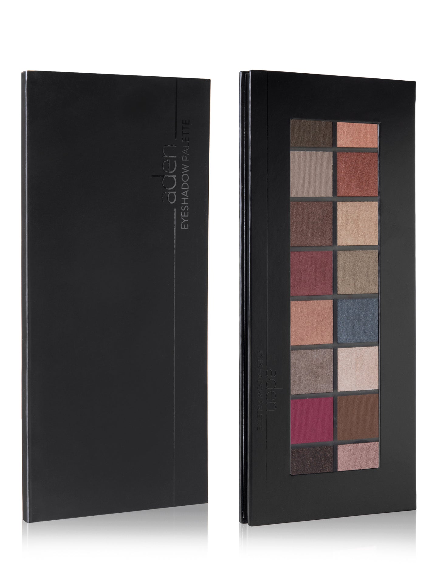 Eyeshadow palette, nude, smoky, aden