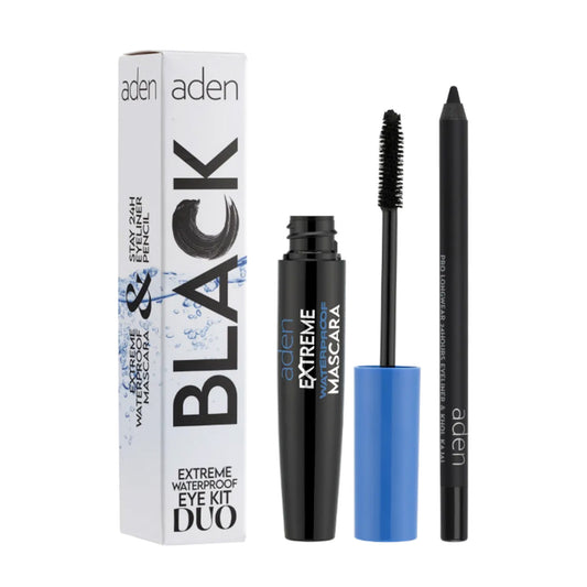 aden Extreme Waterproof Eye Kit Duo MÁSCARA Y DELINEADOR DE OJOS 24HR.