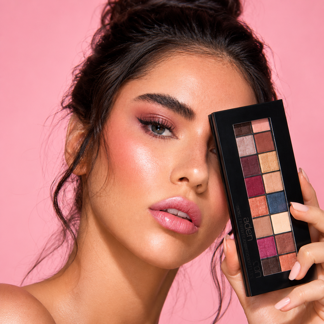Paleta de sombras de ojos aden (16 tonos)