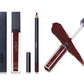 Set de lápiz labial y delineador de labios aden